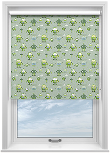 Sparky Squad, Lime Green - Twist&Fit Roller Blind